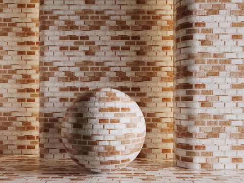 现代砖墙 红色砖墙 仿古砖墙 文化砖墙 工业砖墙su模型