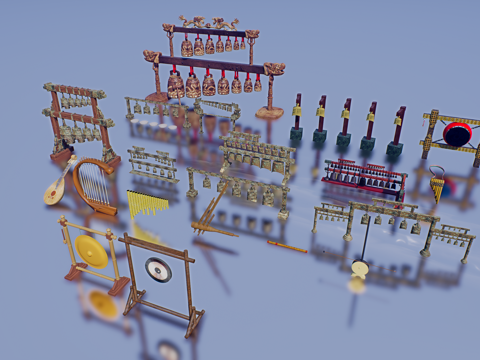 怀旧复古博物馆展示su模型