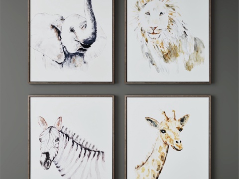 RH 水彩 Safari 艺术 艺术3d模型