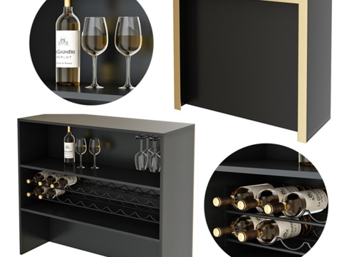 EICHHOLTZ Grimaldi 吧台凳 1114373d模型