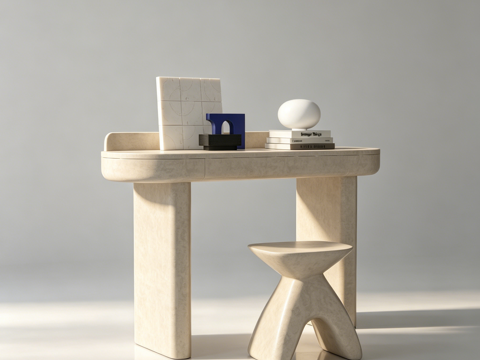 现代书桌su模型