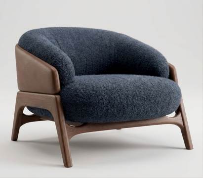 单人沙发su模型