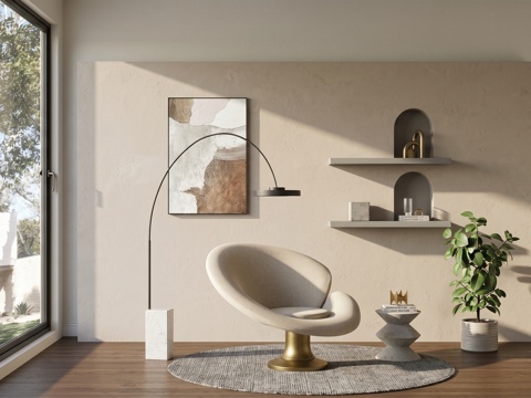 Minoti现代休闲椅组合su模型