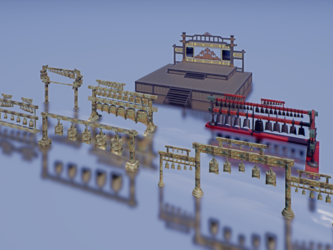 怀旧复古博物馆展示su模型