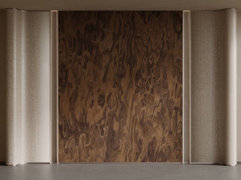 现代背景墙su模型