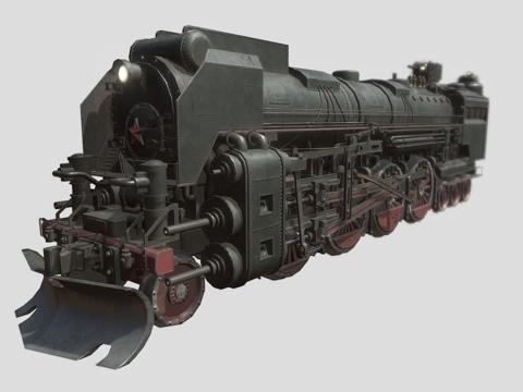 泰坦尼克号苏联火车头su模型