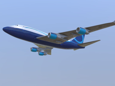 波音 747SPsu模型