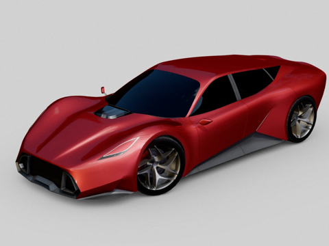 法拉利概念车su模型