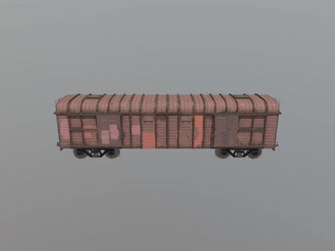 火车车厢su模型