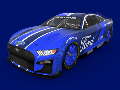 福特 Mustang NASCAR NEXTGEN 2022su模型