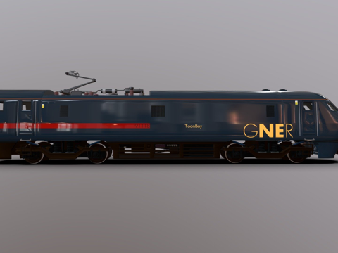 火车91级动力单元GNER涂装su模型
