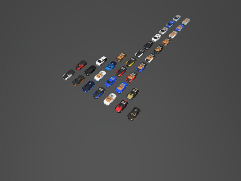 布加迪威龙 16.4 低多边形所有版本su模型