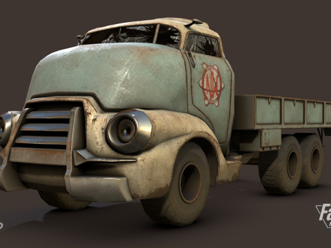 F4NV 平板卡车su模型