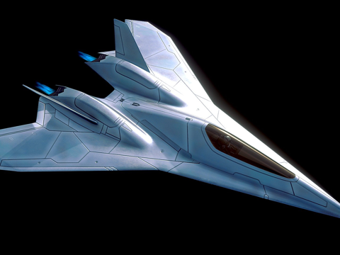 科幻喷气机猎鹰XRsu模型