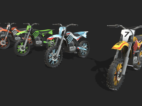 越野摩托车su模型