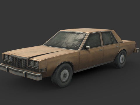 年外交官轿车su模型