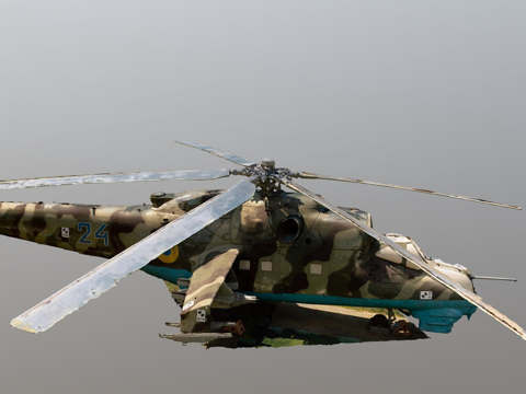 米里Mi24摄影测量模型更新su模型