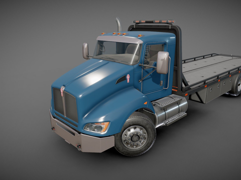 肯沃斯T440拖车su模型