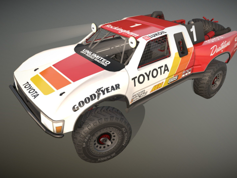 丰田巴哈奖杯卡车su模型