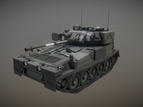 CVRT弯刀装甲侦察车su模型