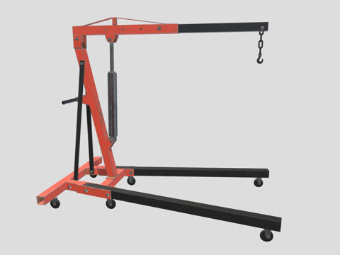 发动机吊机 发动机起重机su模型