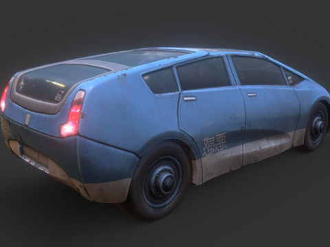 赛博朋克民用汽车2su模型