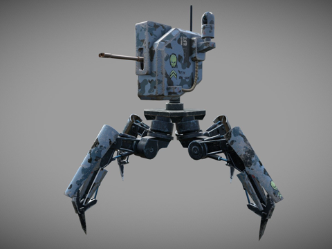 战争机器人全地形车SH183su模型