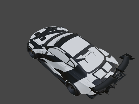 沃尔沃北极星1 K.S版斑马包覆凯文su模型