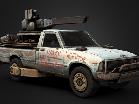 赛博朋克技术车su模型