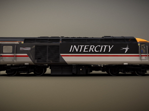 城际列车 125 燕子涂装su模型