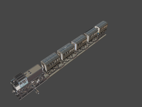 SC009 DL46 带 徐越 特快 客车su模型