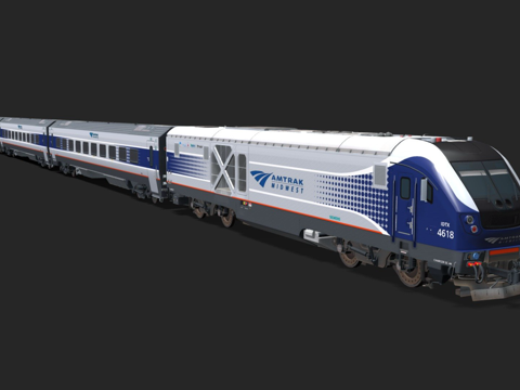 西门子充电器冒险美国铁路公司中西部su模型