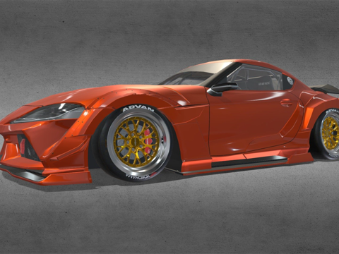 款丰田Supra GR宽体套件su模型