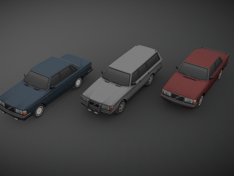 款沃尔沃200系列su模型