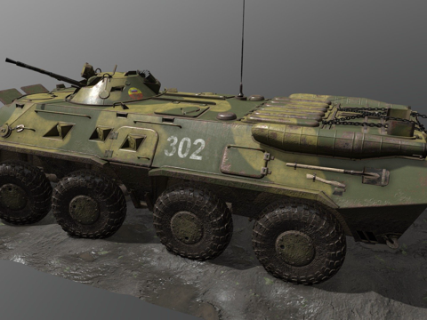 BTR80装甲车su模型