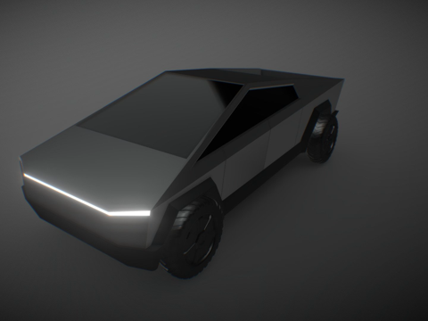 赛博卡车su模型