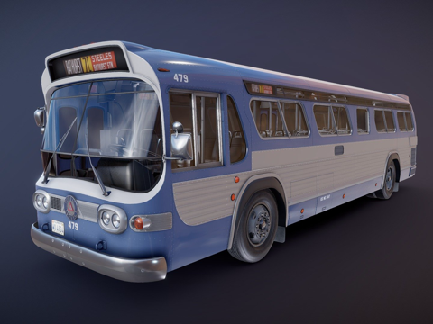 城市巴士su模型