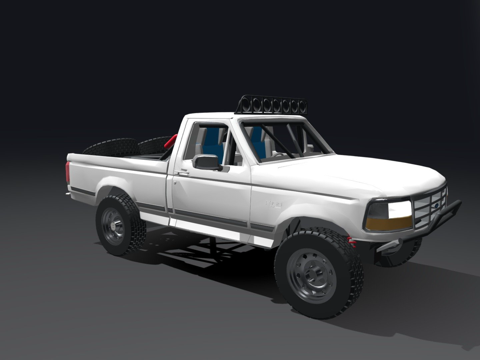福特F150预跑巴哈卡车su模型