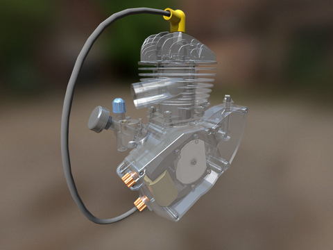 自行车发动机 TFLEX CAD STsu模型