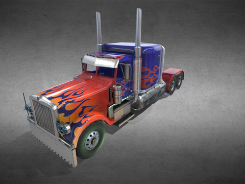 彼得比尔特 379 擎天柱su模型