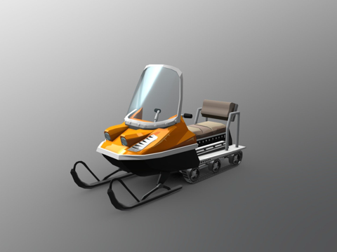 HCR2雪地摩托su模型