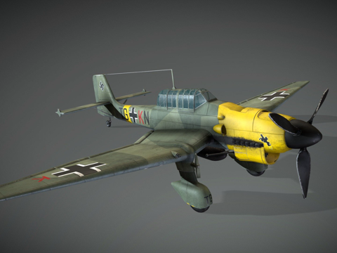 逃离德国 Ju 87 斯图卡su模型