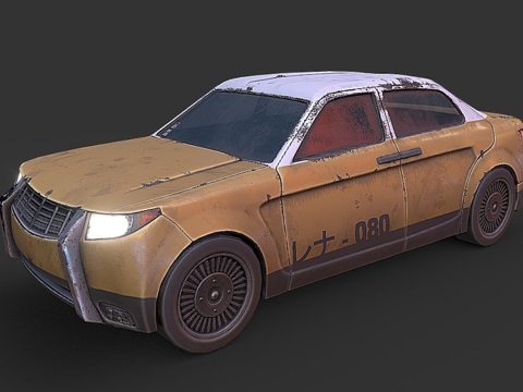 赛博朋克民用汽车su模型