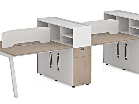 现代办公桌3d模型