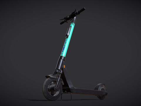 电动滑板车低多边形游戏就绪su模型