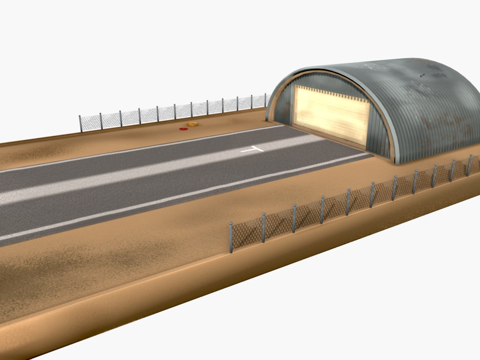 跑道和机库su模型