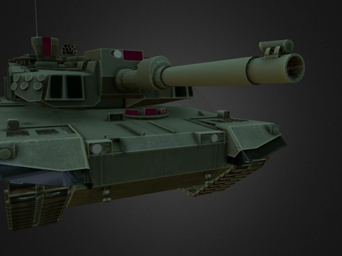 K2黑豹坦克su模型