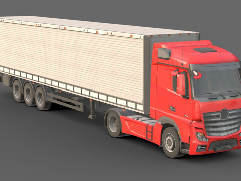 梅赛德斯 Actros 流线空间su模型