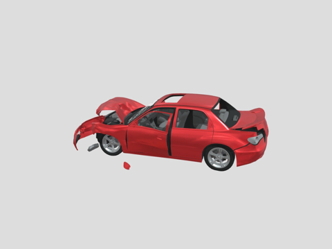 损毁汽车2su模型