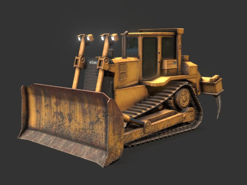 重型推土机su模型